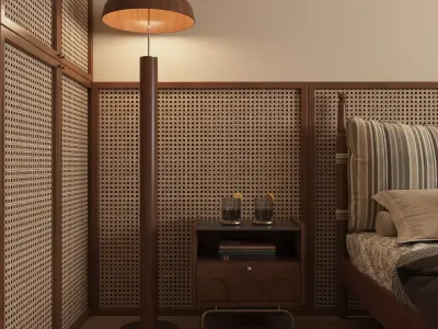 Bedroom interior scenes 3D model