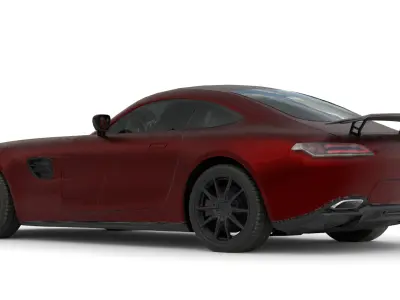 Mercedes Benz AMG Sports Car 3D Model Realistic High Detail  Low-poly 3D model