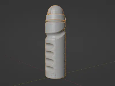Fitness Bottle for Blender Low-poly 3D model