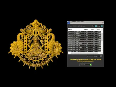 Temple Pendant - 0110  3D print model