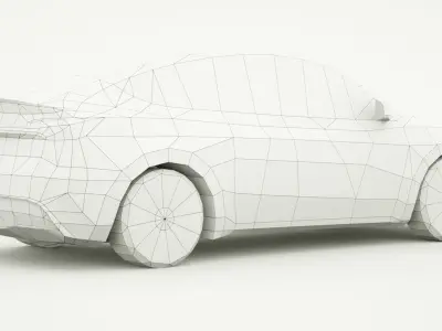 Tesla Model Y 2023 Low-poly 3D model