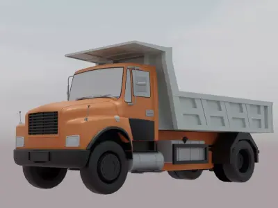 3D Truck Model  Low-poly 3D model