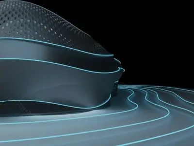 organic conceptual mass 3D model