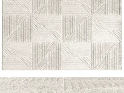 Carpet set Quincey 718 3D model