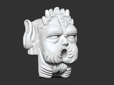 wall-mounted fountain 3D print model