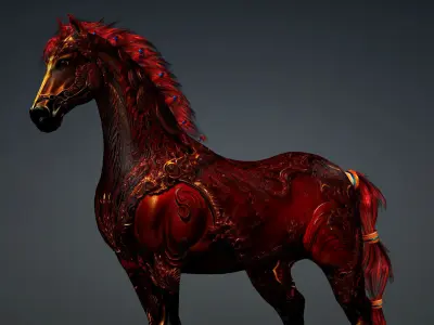 Horse-E4 3D model