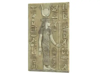 Isis Goddes Low-poly 3D model