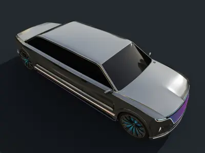 Limousine Car 3D model