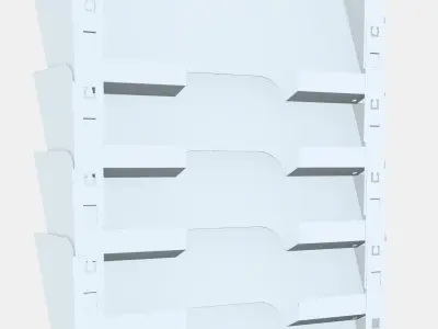 KVISSLE Wall magazine rack Low-poly 3D model