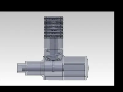 2 stroke engine pencil sharpener Free 3D model