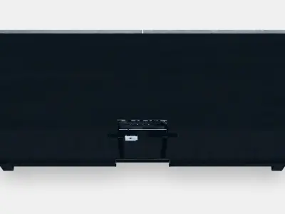 BESTA TV bench with doors 37 Low-poly 3D model