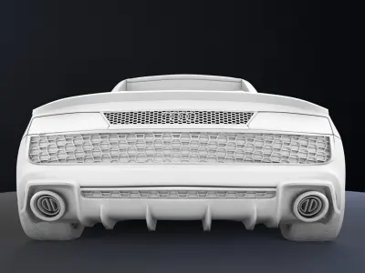 Audi r8 spyder Low-poly 3D model