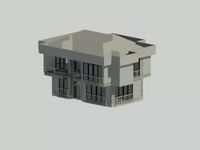 Villa Model Revit 3D model