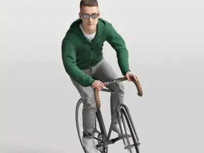 Humano Biking Man 0816 3D model