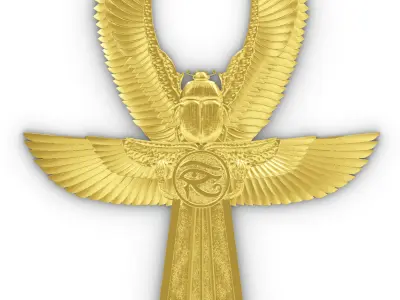 ANKH SCARAB WING 3D print model