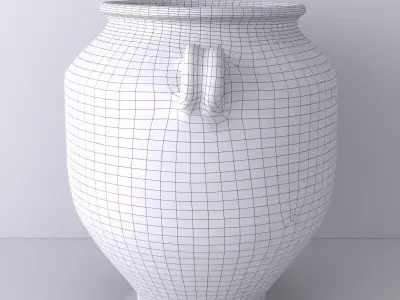French Terracotta Pot A Confit 2 3D model