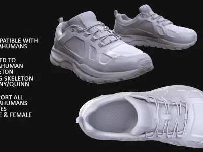 Sneakers 37 - All MH Bodies - UE5 Skeletons - Rigged Low-poly 3D model