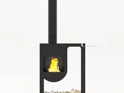 Harrie Leenders spot fireplace 3D model