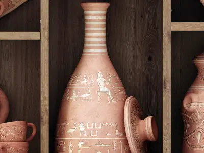 Dishes clay n23 3D model