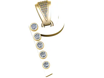 abstract pendant 3D print model