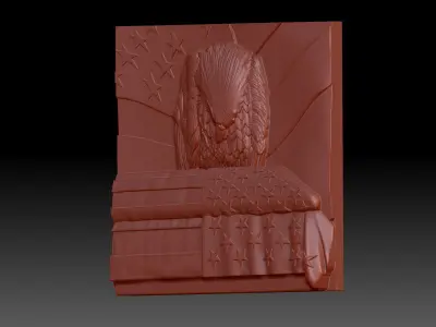 Eagle 3D print model 5