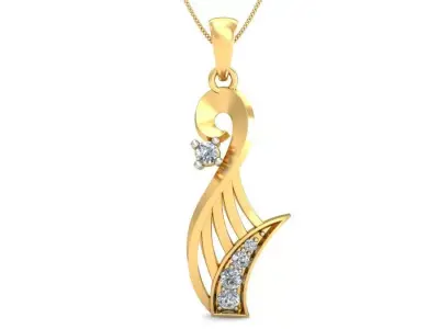 Solitaire Pendant 3dm stl FBX OBJ Render Detail 3D print model purchase