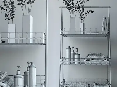 Decor set 02 3D model buy