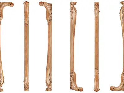Classic pilaster 04 3D model
