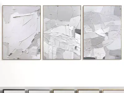 Abstract Painting Set of 3 pieces - No 30 Low-poly 3D model
