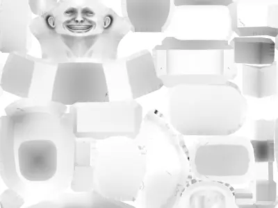 Soldier Toilet Skibidi Toilet Series 3D Model and Animations Low-poly 3D model