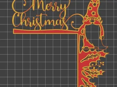 Christmas door corners vol 4 - Multipack of 10 models 3D print model