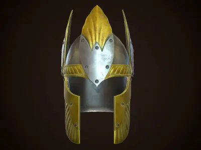 Archon Helmet 02 Low-poly 3D model