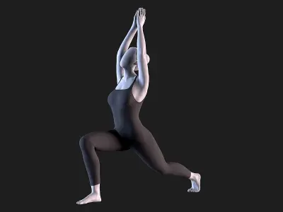 Warrior I - Yoga Essence 3D print model