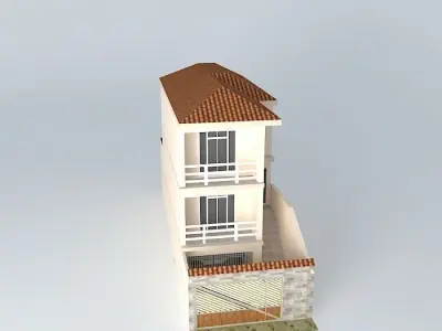 Townhouse luxury and elegant Free 3D model