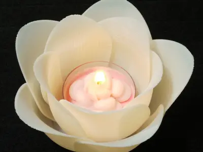 Flower Candle Holder Tealight Holder 3D print model