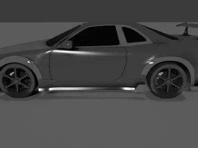 The car is ready to game Unofficial brand Low-poly 3D model