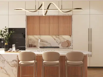 Neoclassical Interior with a Modern Touch 3D model purchase