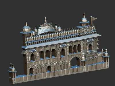 2d Golden Temple  3D print model