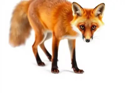 Vivid Red Fox model pack Low-poly 3D model