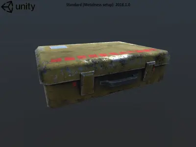 Metal Case Free low-poly 3D model