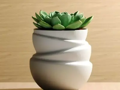 Floating Spheres Planter 3D print model