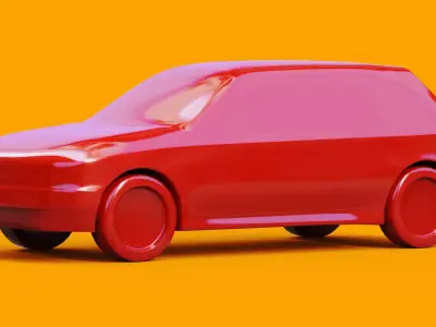 Generic car body 3D model