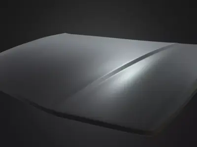 Car Bonnet 01 Low-poly 3D model