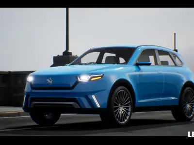 SUV 04 Driveable  Animated Realistic Low-poly 3D model