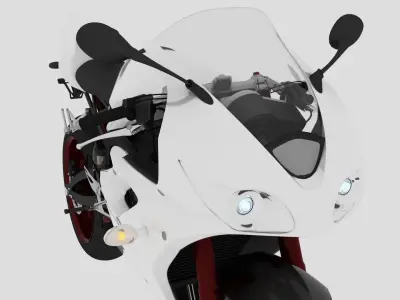 NEW RACING MOTORCYCLE - 2 in 1 AWESOME PACK Low-poly 3D model