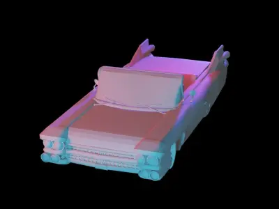 Cadillac convertible - convertible 3D print model