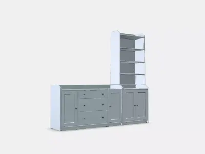 HAUGA storage combi 3D model