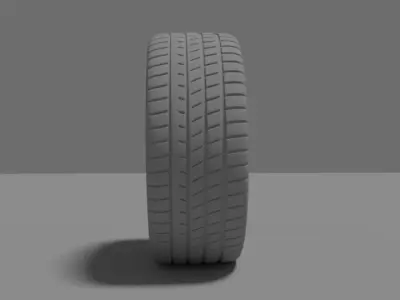 Mercedes Tire  hard modeling surface  Free 3D model