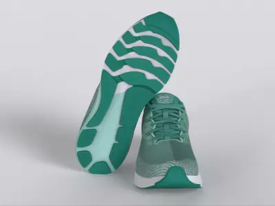 Asics Running Asics Duomax Vs Dynamic Duomax Low-poly 3D model