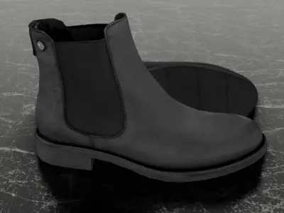 GREYDER 3D CLASSIC SHOE - LEATHER Low-poly 3D model